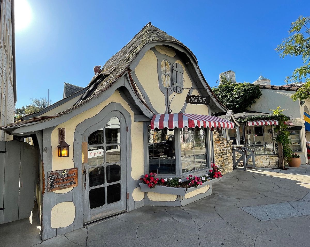 The Tuck Box, a storybook cottage tea room on Dolores Street